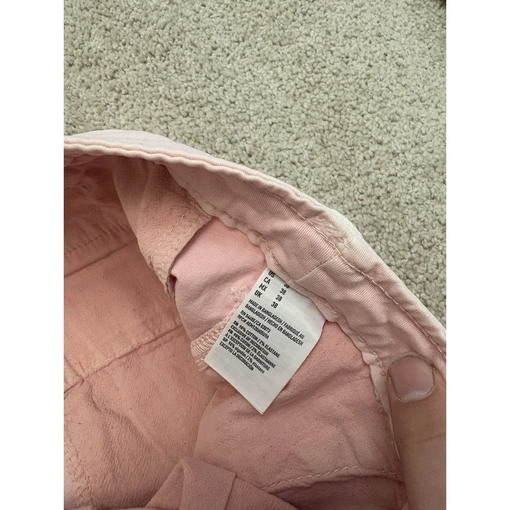 VTG Y2K American Eagle Preppy Pink Chino Shorts Extreme Flex Size 38 X 9